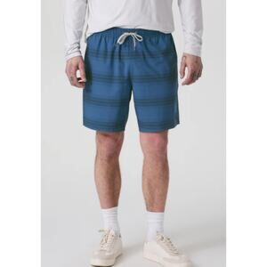 Vuori Men's Kore Short Unlined 7" Shorts M Sea Gradient Stripe Athletic Gym